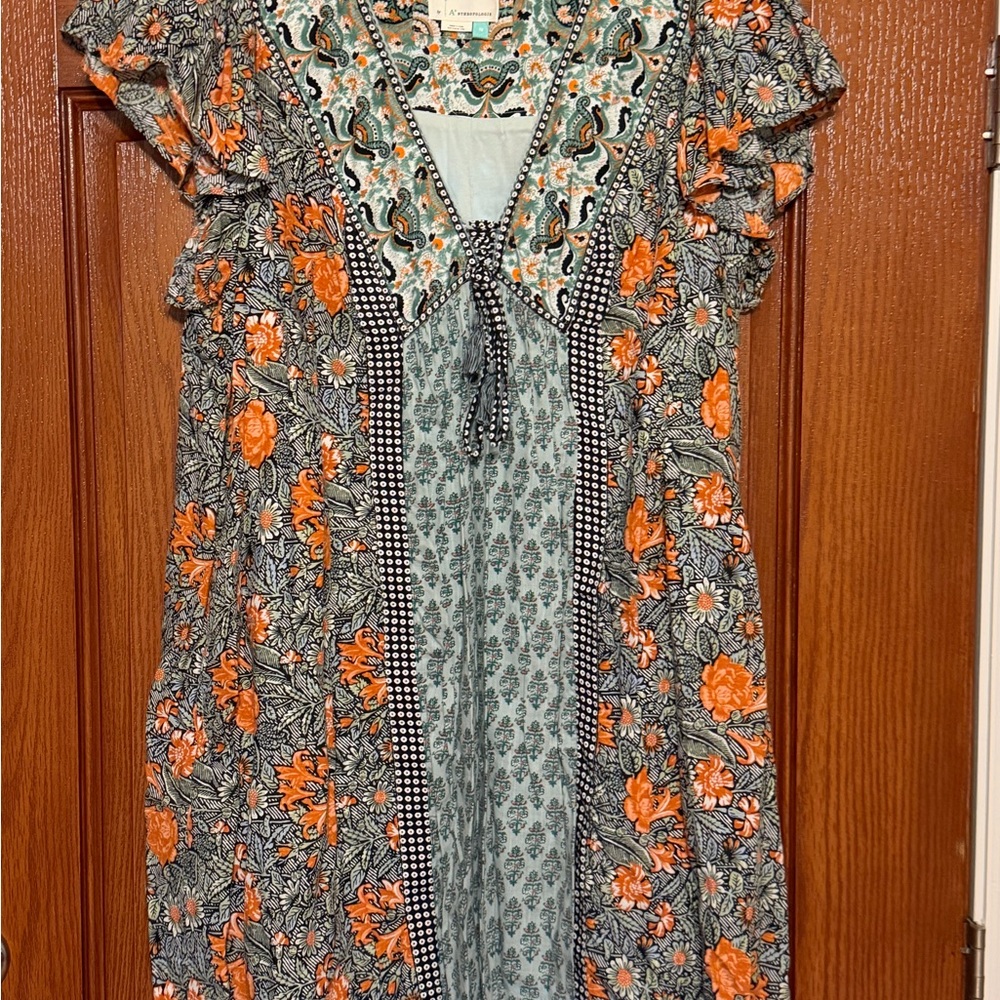 Anthropologie Astrid Tunic Mini Dress womens 3x